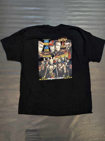 WrestleMania 41 Picture T-Shirt (WWE (2025) / Black)