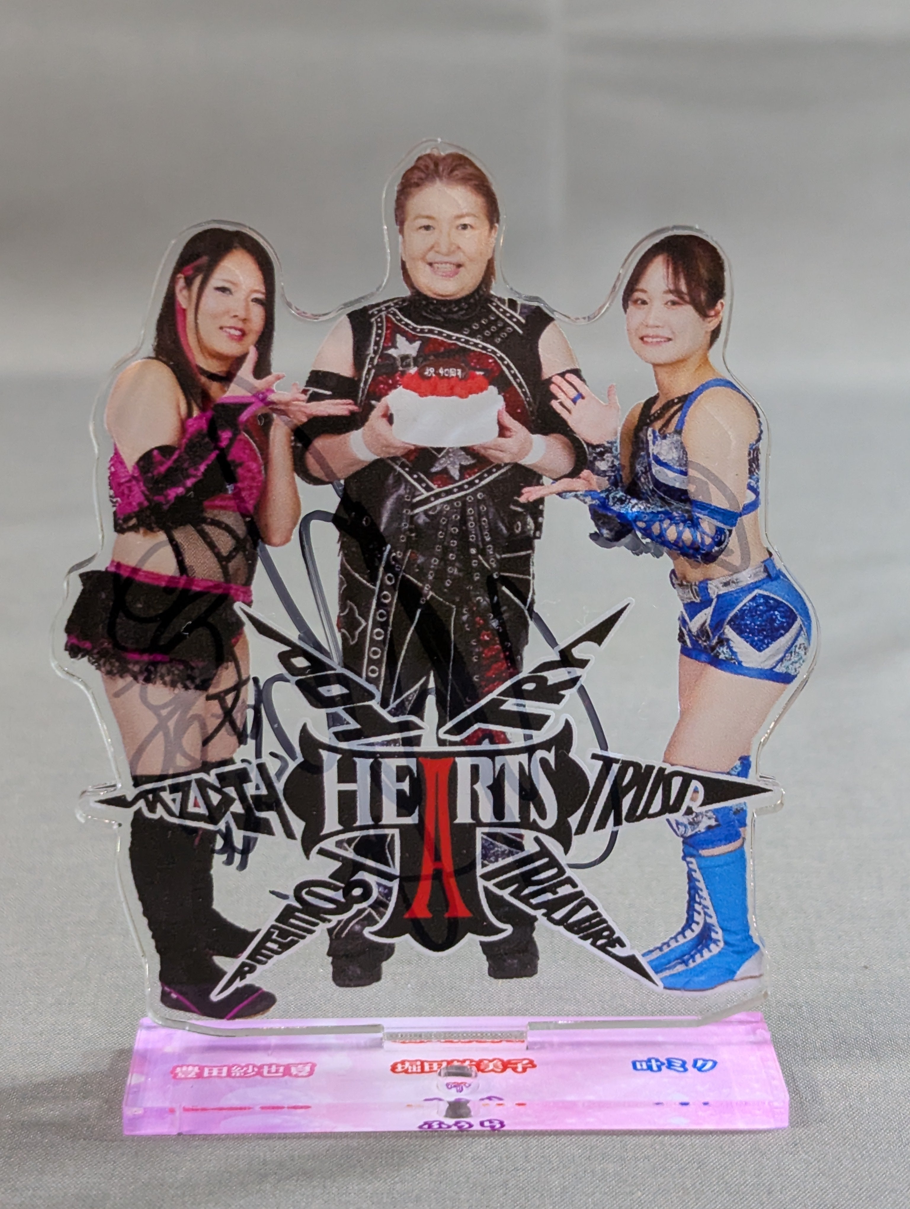 3選手直筆サイン入り】T-HEARTS 集合アクリルスタンド – 闘道館