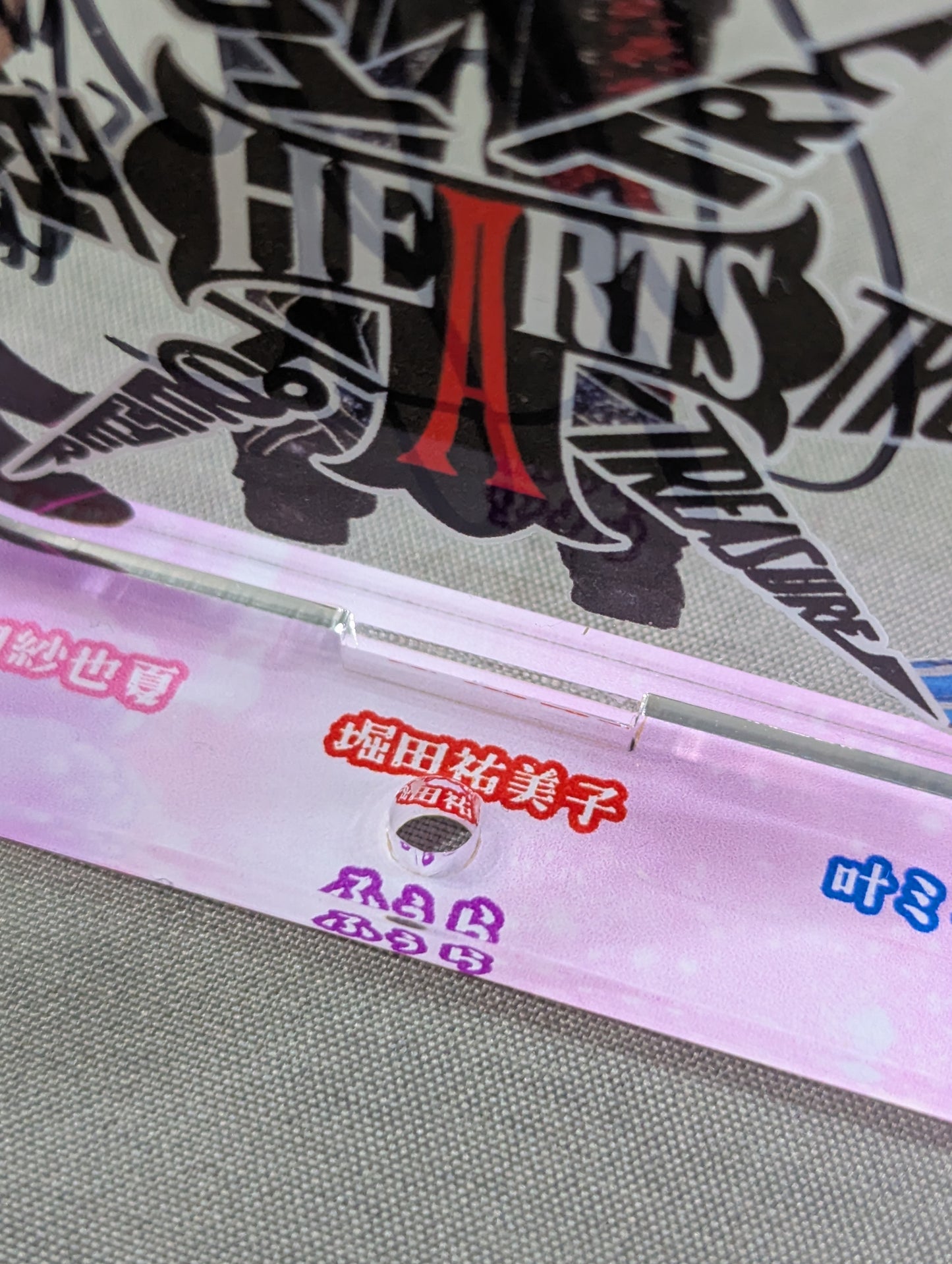 [3 fighters hand signed autograph ] T-HEARTS Group Acrylic Stand