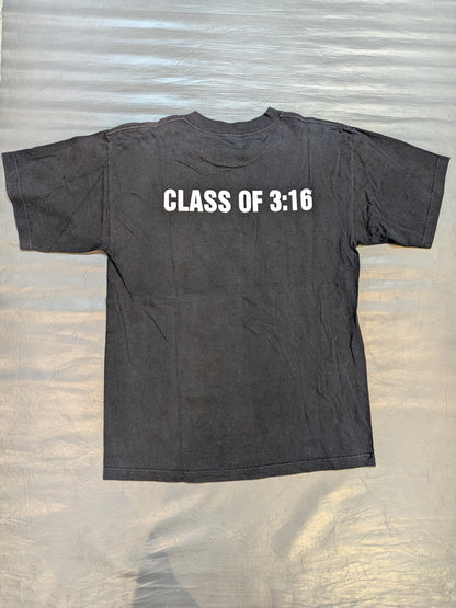Stone Cold Steve Austin 'SCU STONE COLD UNIVERSITY' T-shirt (WWF (1998) / Black)
