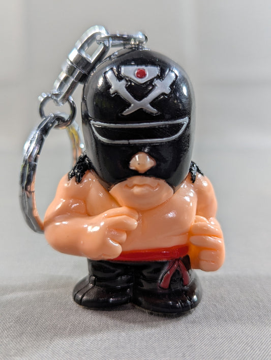 El Samurai Mascot Keychain