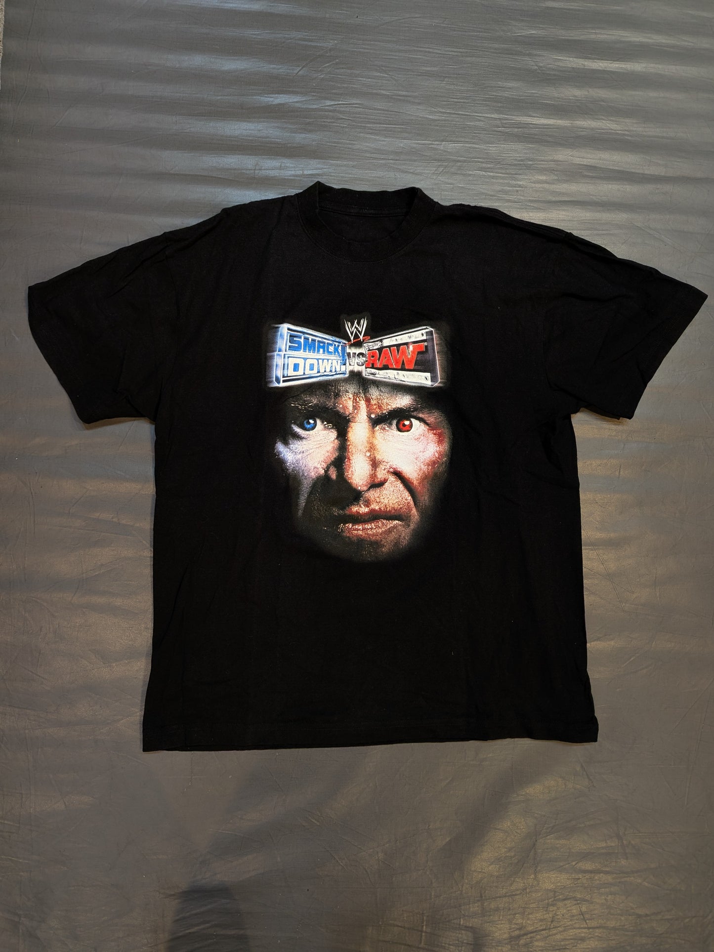 Exciting Pro Wrestling 6: "SMACK DOWN!" vsRAW" Early Purchase Bonus T-Shirt (WWE (2005) / Black)