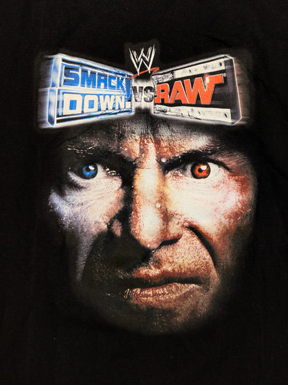 Exciting Pro Wrestling 6: "SMACK DOWN!" vsRAW" Early Purchase Bonus T-Shirt (WWE (2005) / Black)
