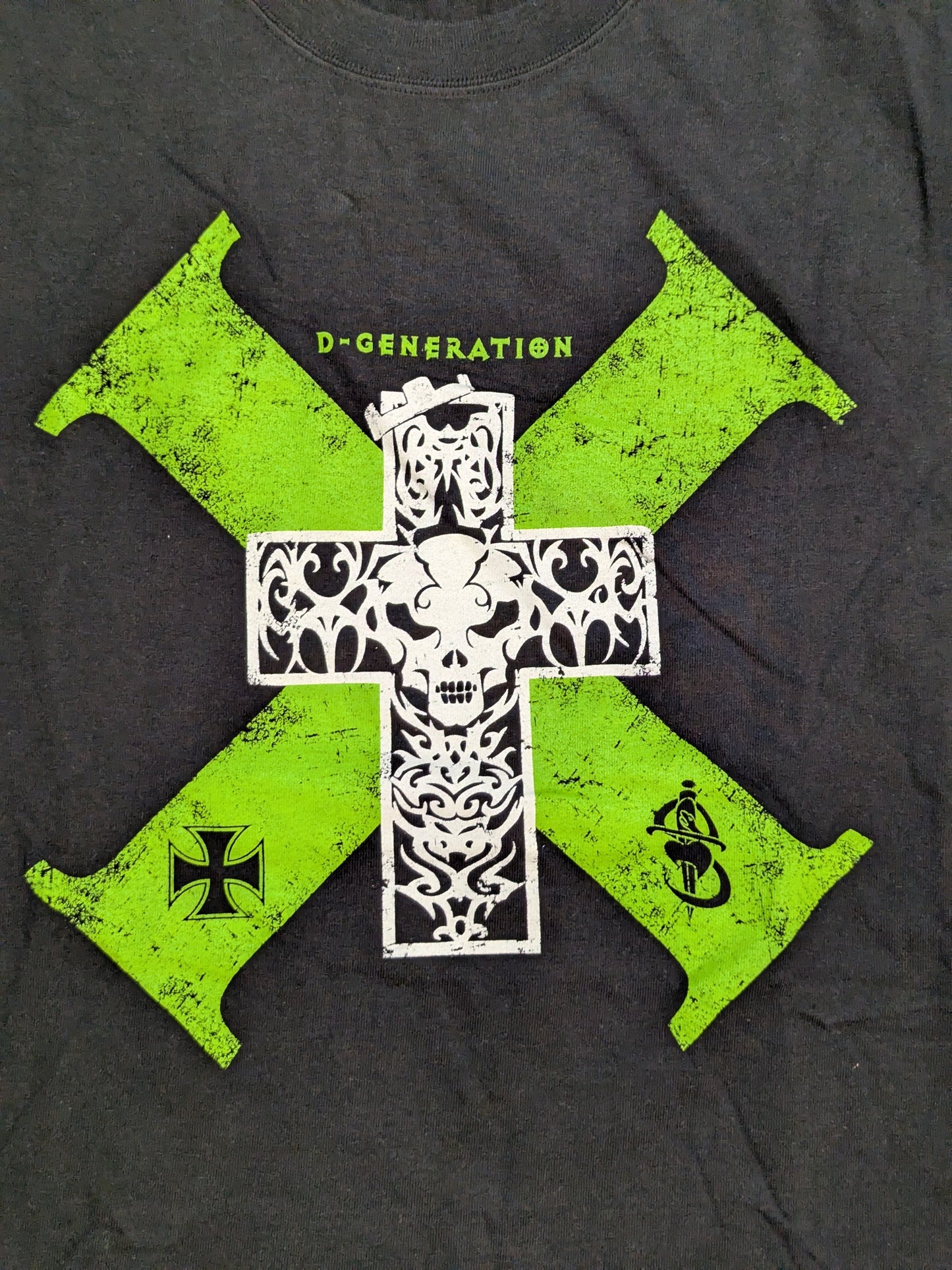 D-GENERATION X T-SHIRT (WWE (2010s) / Black)