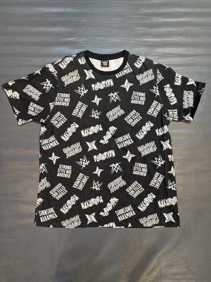 Shinsuke Nakamura × Shimamura "STRONG STYLE HAS ARRIVED" T-Shirt (Black)