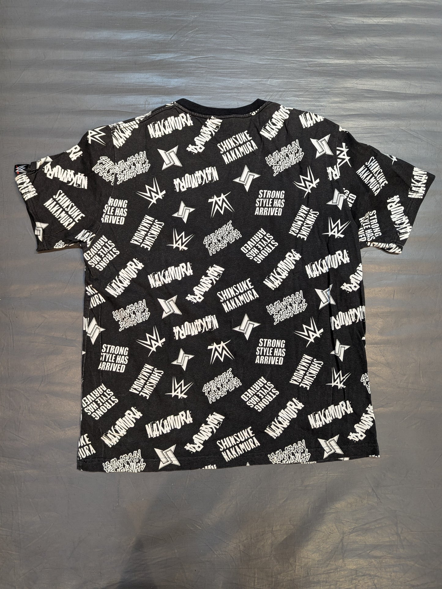 Shinsuke Nakamura × Shimamura "STRONG STYLE HAS ARRIVED" T-Shirt (Black)