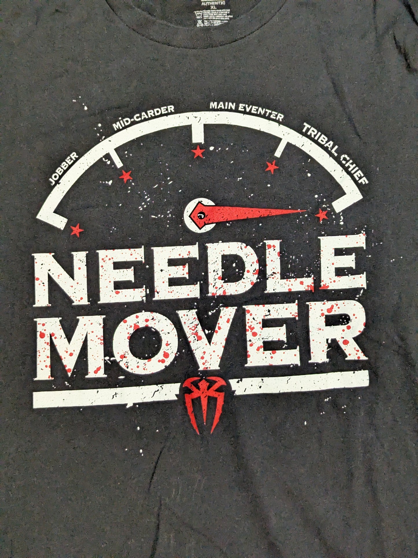 Roman Reigns "NEEDLE MOVER" T-shirt (WWE (2010s) / Black)
