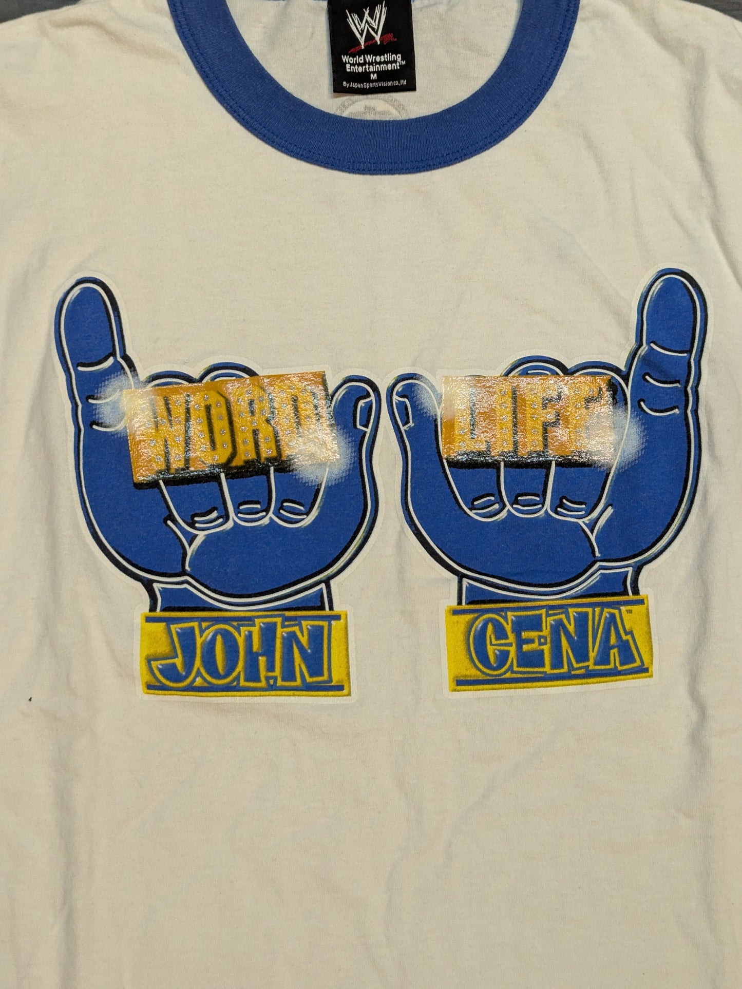 ジョン・シナ「WORD LIFE」Tシャツ(WWE(2003) / ホワイト)