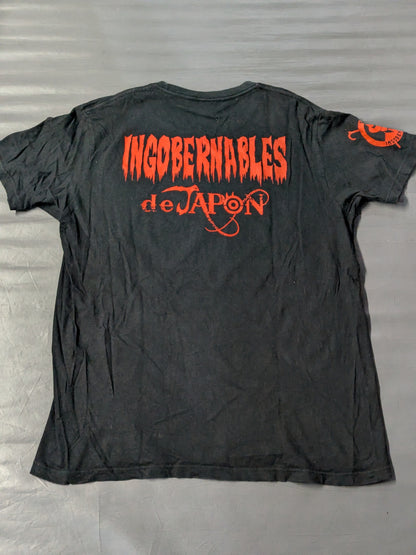L.I.J. "LOS" T-shirt (1) (black×red)