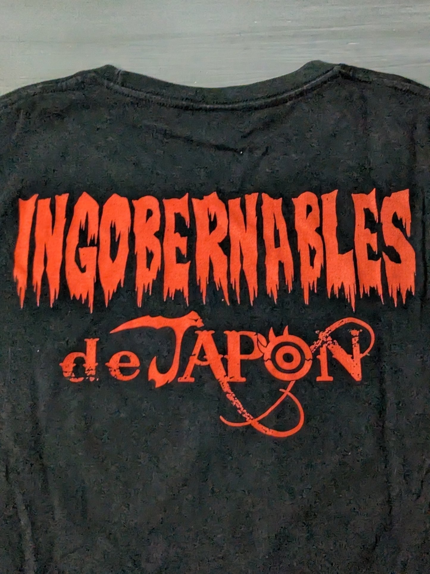 L.I.J. "LOS" T-shirt (1) (black×red)