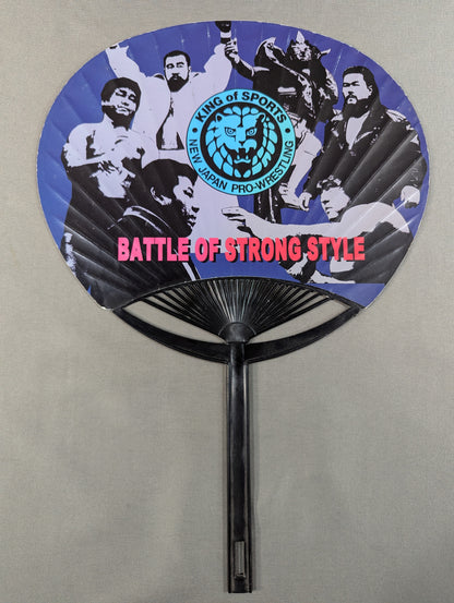New Japan Pro Wrestling BATTLE OF STRONG STYLE&nWo JAPAN Uchiwa (paper fan) 