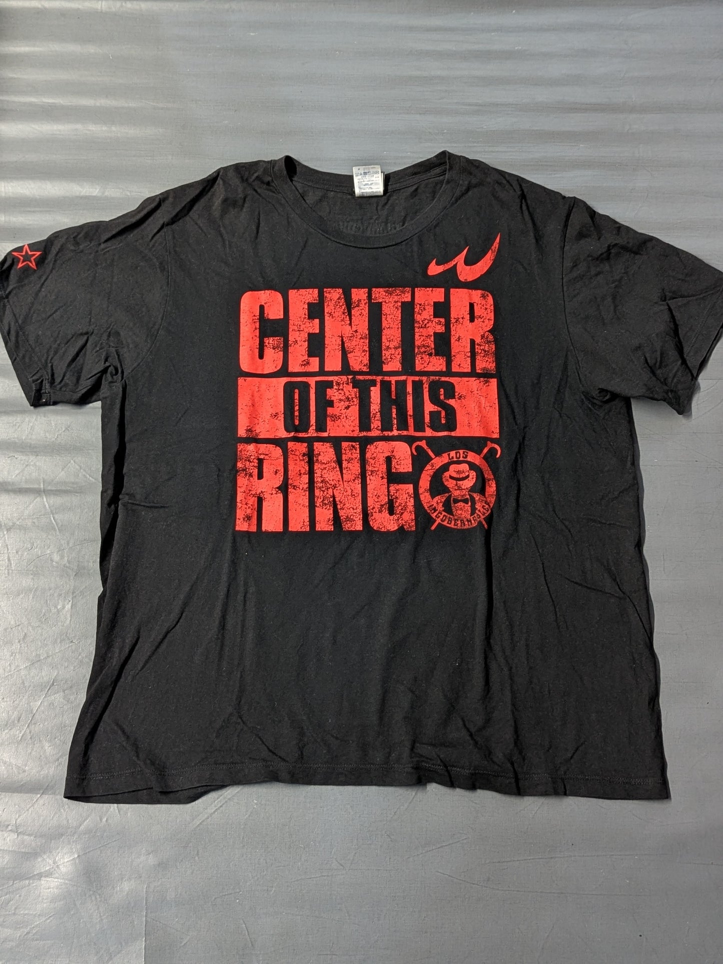 内藤哲也「CENTER OF THIS RING」Tシャツ(ブラック/2023)
