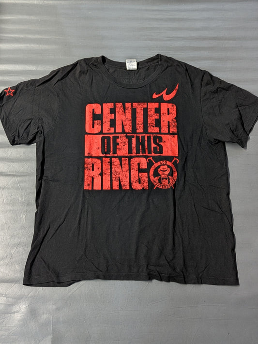 Tetsuya Naito "CENTER OF THIS RING" T-shirt (Black/2023)