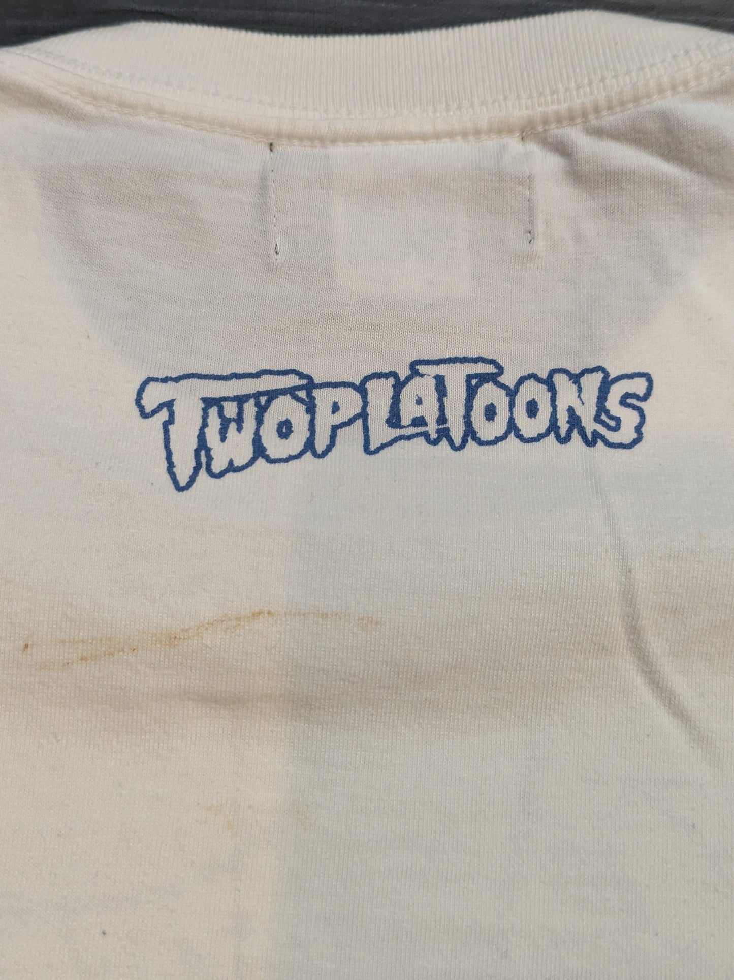 AJ Styles ×TWOPLATOONS Collaboration T-Shirt (1) (WWE (2016) / White × Blue)