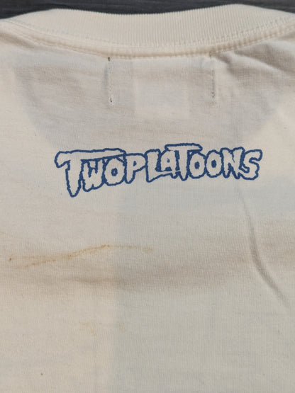 AJ Styles ×TWOPLATOONS Collaboration T-Shirt (1) (WWE (2016) / White × Blue)