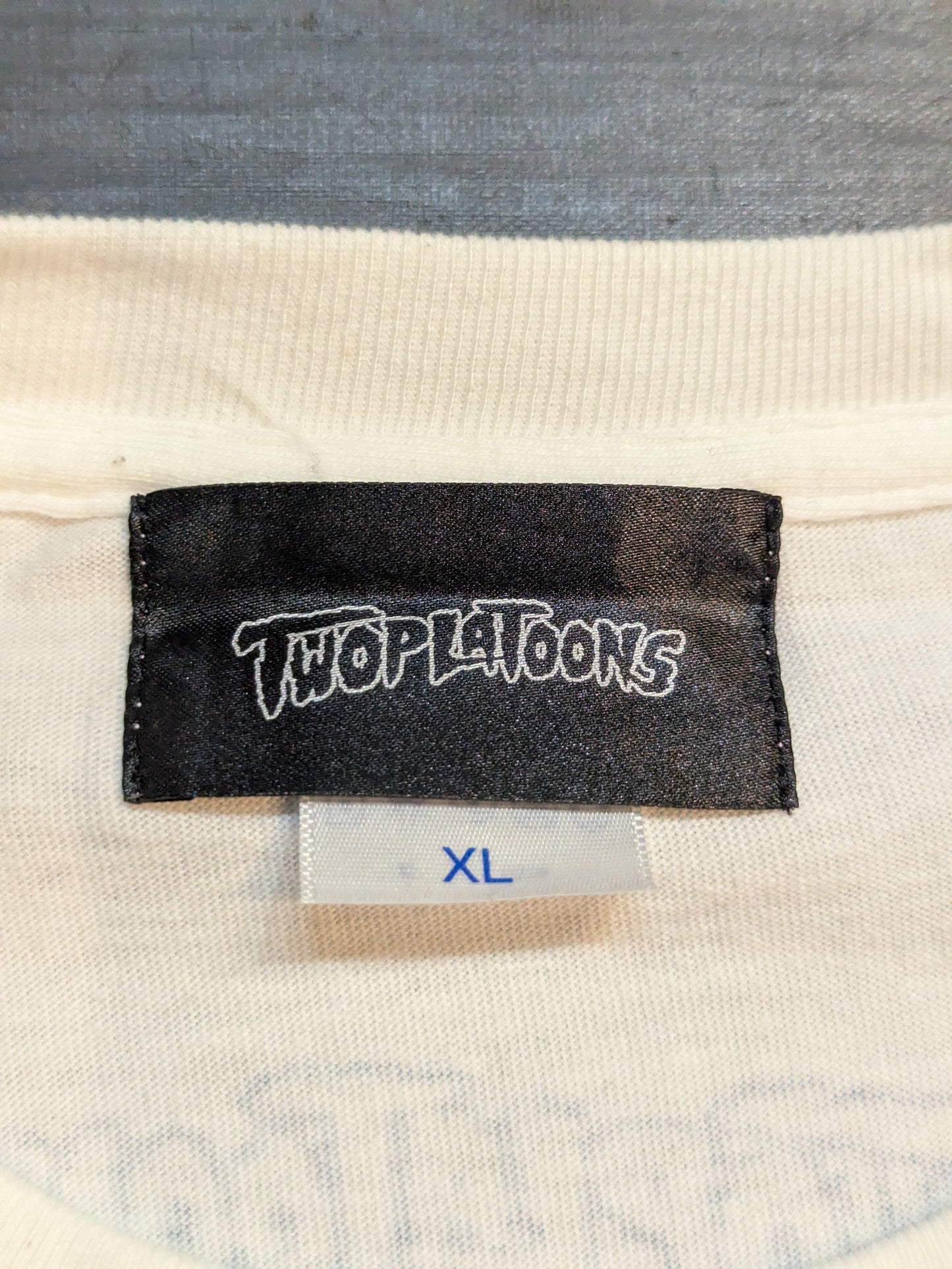 AJ Styles ×TWOPLATOONS Collaboration T-Shirt (1) (WWE (2016) / White × Blue)