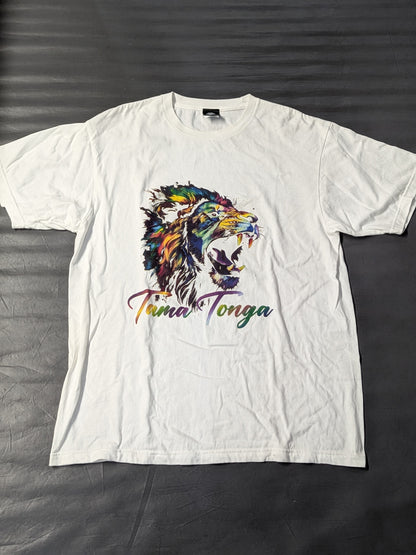 Tama Tonga LION T-shirt (1) (White)