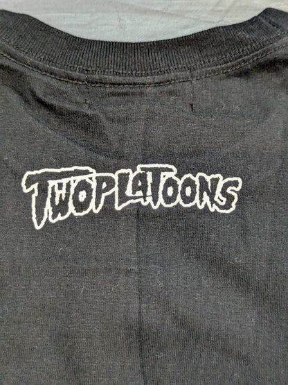 AJ Styles ×TWOPLATOONS Collaboration T-Shirts (5) (WWE (2017) / Black × White)