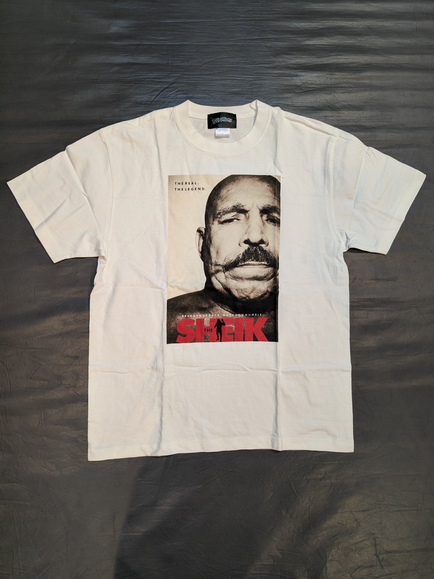 Iron Sheik × TWOPLATOONS Collaboration T-Shirt (White)