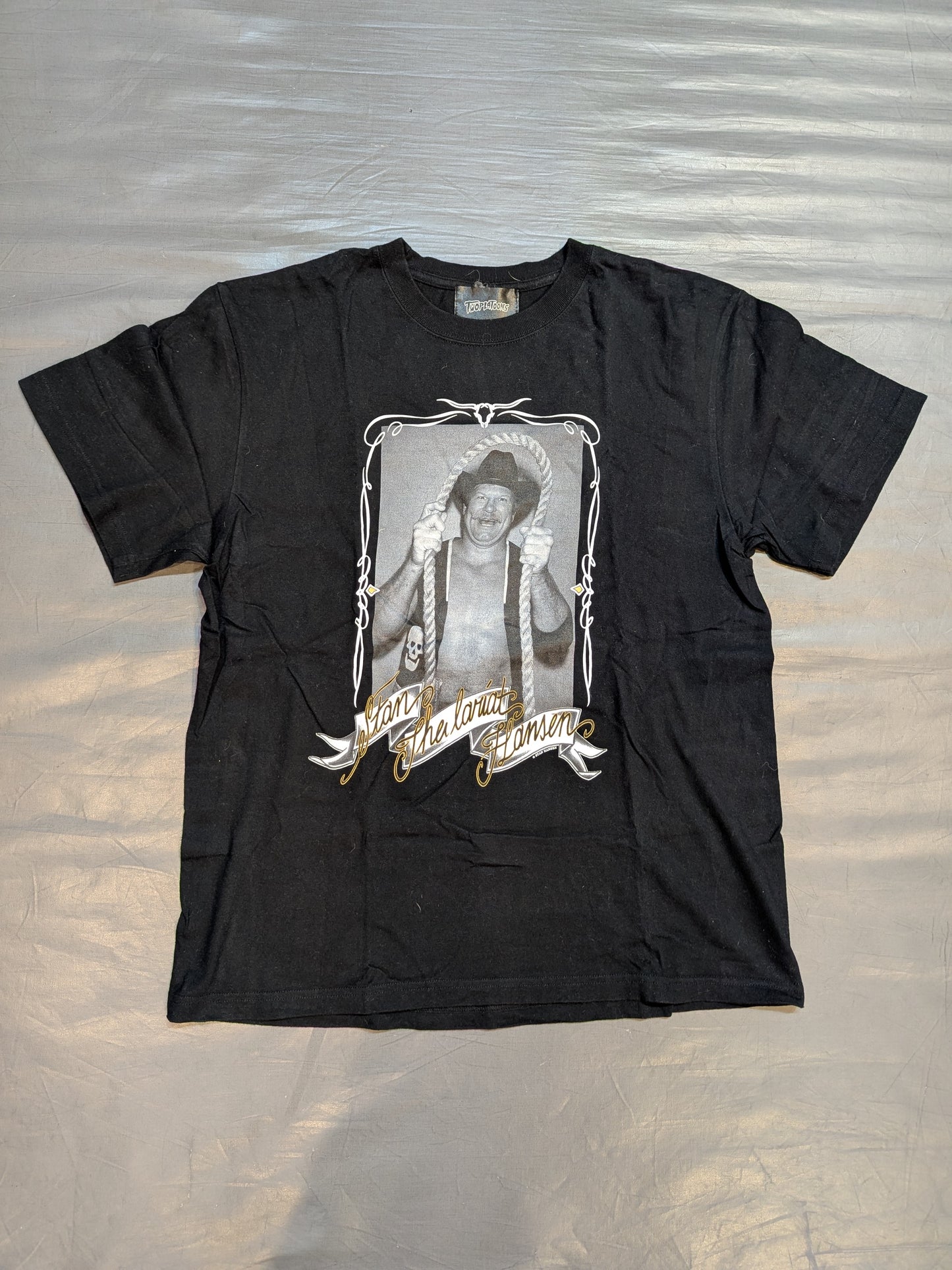 Stan Hansen ×TWOPLATOONS Collaboration T-Shirt (1) (Black)