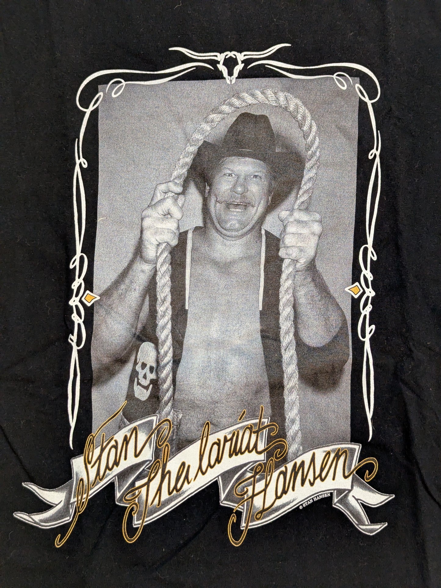 Stan Hansen ×TWOPLATOONS Collaboration T-Shirt (1) (Black)
