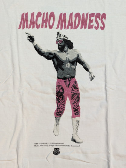 Randy Savage ×TWOPLATOONS Collaboration T-Shirts (2) (WWE (2018) / White ×Pink)