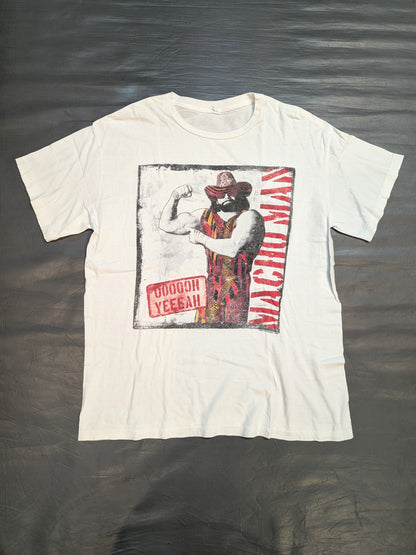 ランディ・サベージ「MACHO MAN」ピクチャーTシャツ(ホワイト)