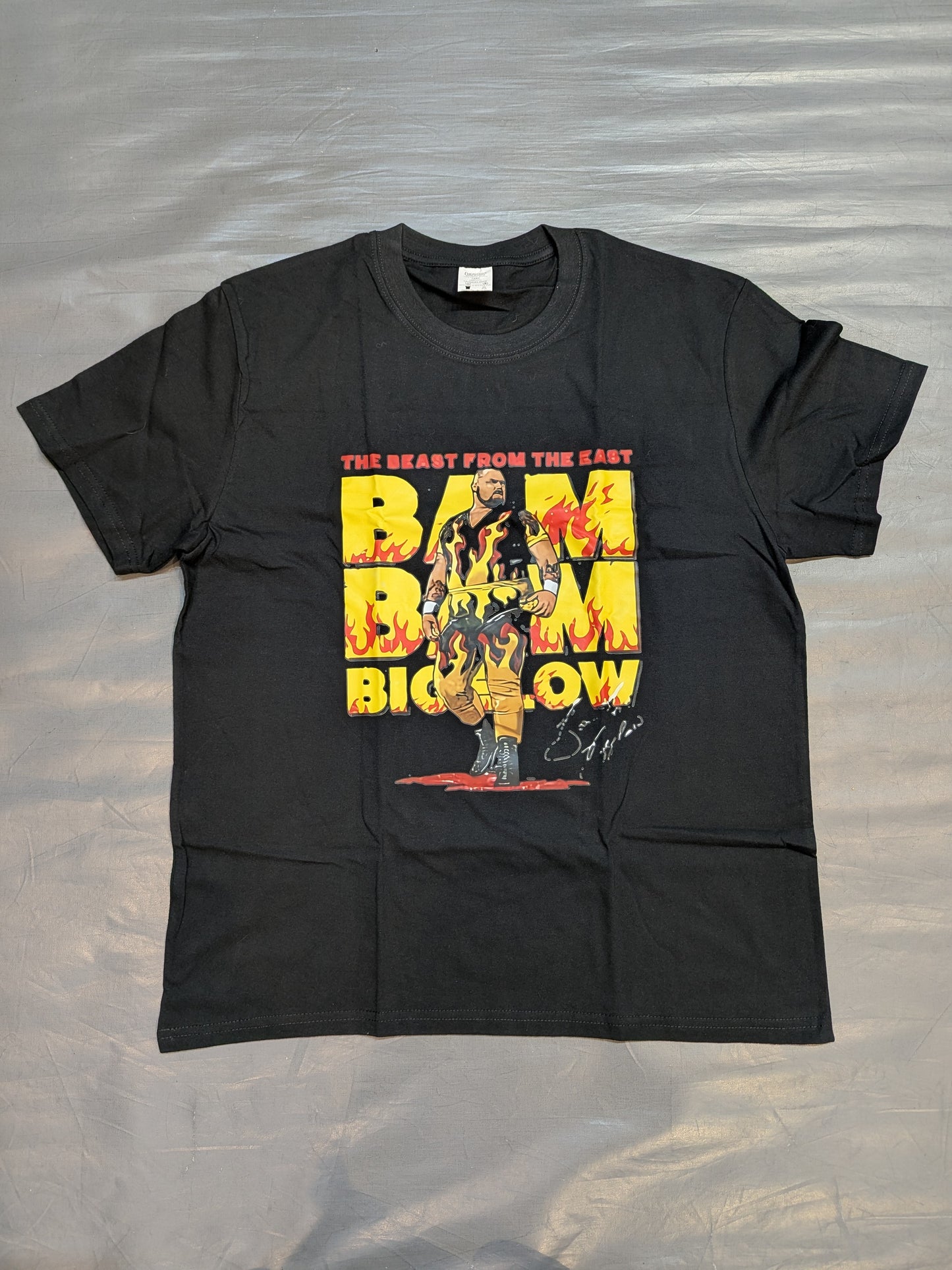 Bam Bam Bigelow "THE BEAST FROM THE EAST" T-shirt (Black)