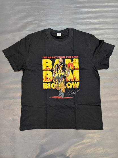 Bam Bam Bigelow "THE BEAST FROM THE EAST" T-shirt (Black)