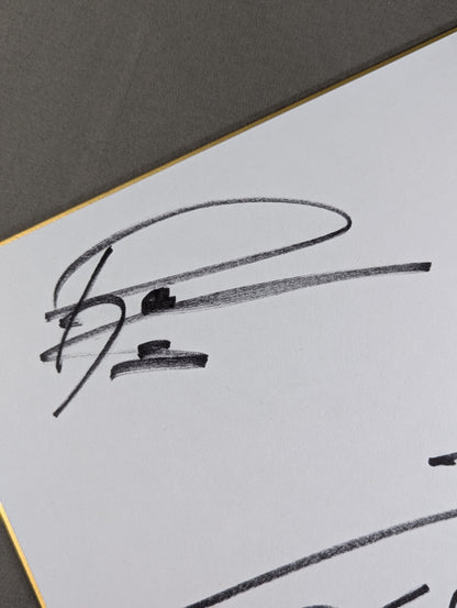 ★ Roppongi Weiss ★ Rocky Romero & Valletta (King of Pro-wrestling only) Shikishi ( Autograph board ) )