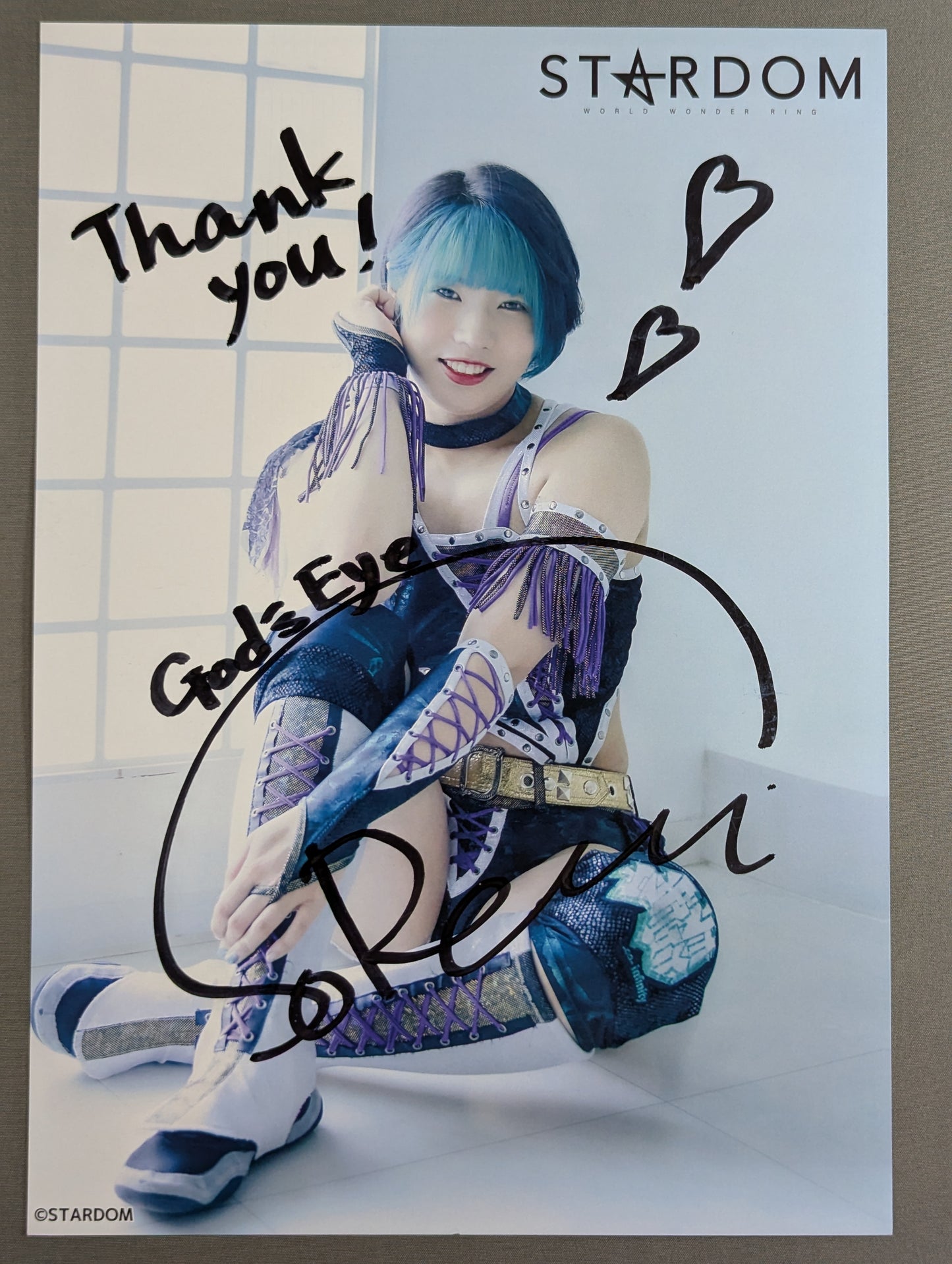壮麗亜美 直筆サイン入り スターダムポートレート(F-2)