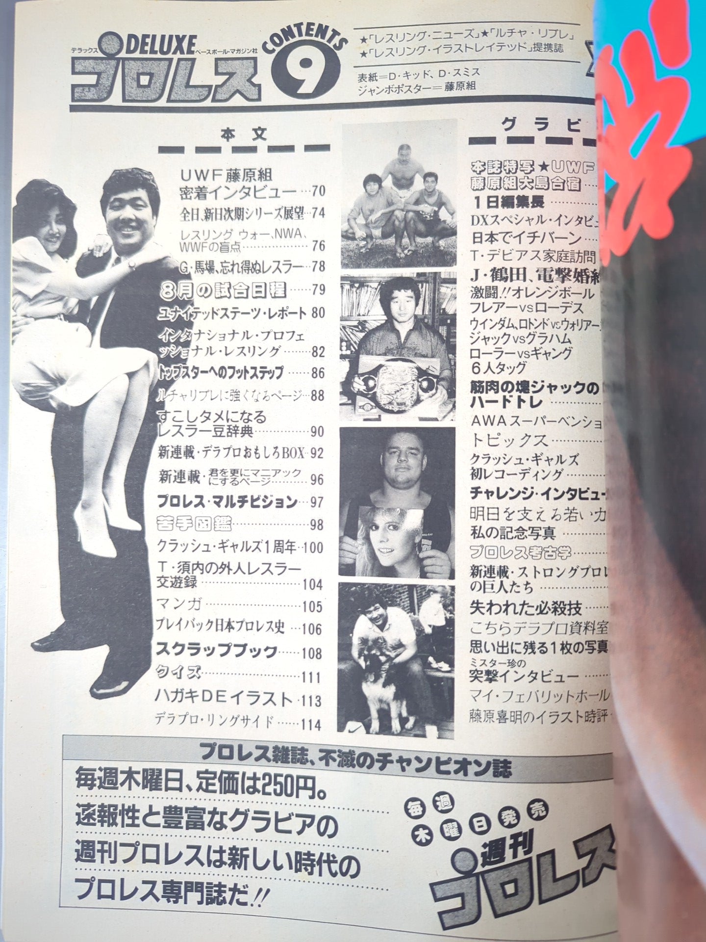 Deluxe Pro Wrestling September 1984 Issue