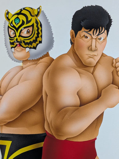 ★ Nagatoshi Sakai's original artwork ★ 2nd Tiger Mask & kenta Kobashi 
