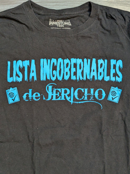 Chris Jericho "LISTA INGOBERNABLES DE JERICHO" T-SHIRT (Black)