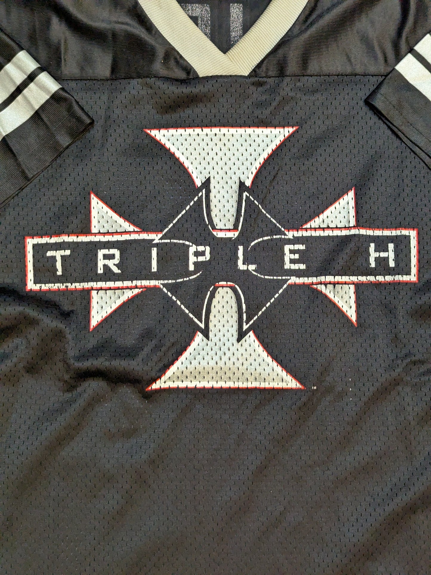 Triple H Hockey Jersey (2) (WWE (2000s) / Black & Gray)
