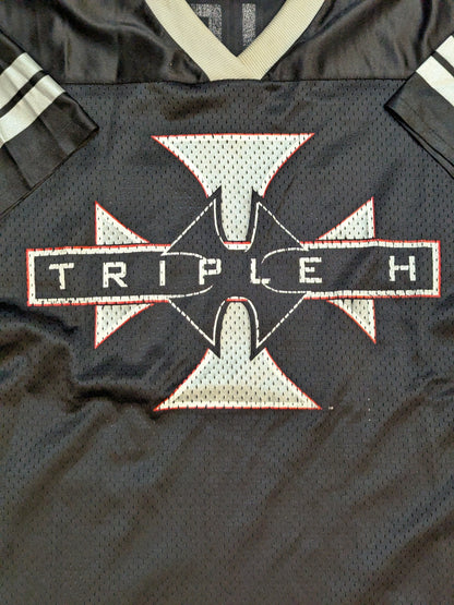 Triple H Hockey Jersey (2) (WWE (2000s) / Black & Gray)