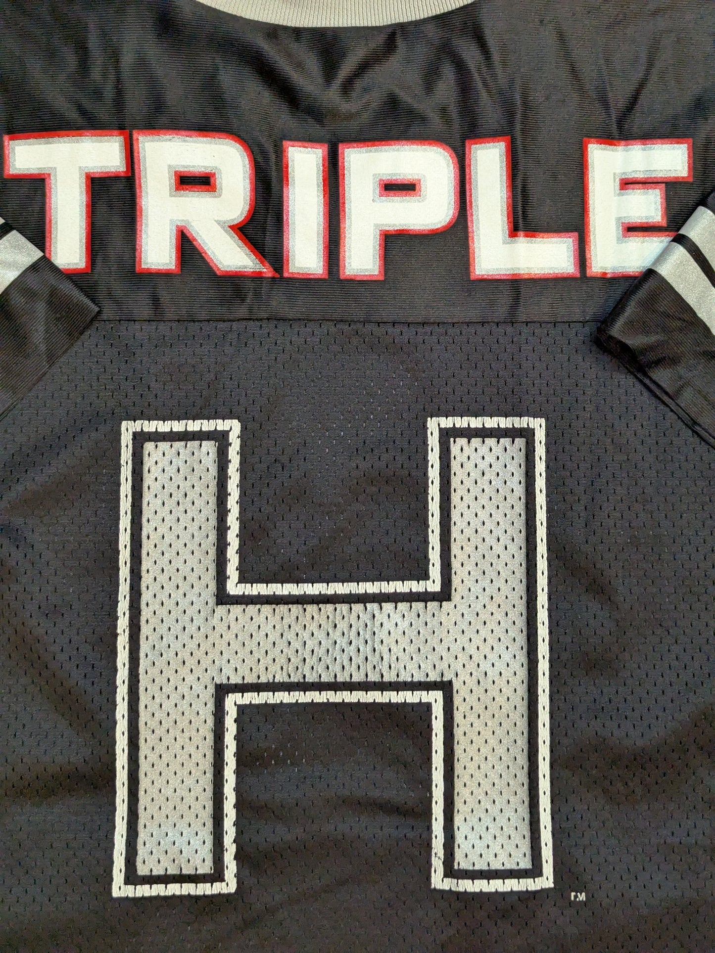 Triple H Hockey Jersey (2) (WWE (2000s) / Black & Gray)