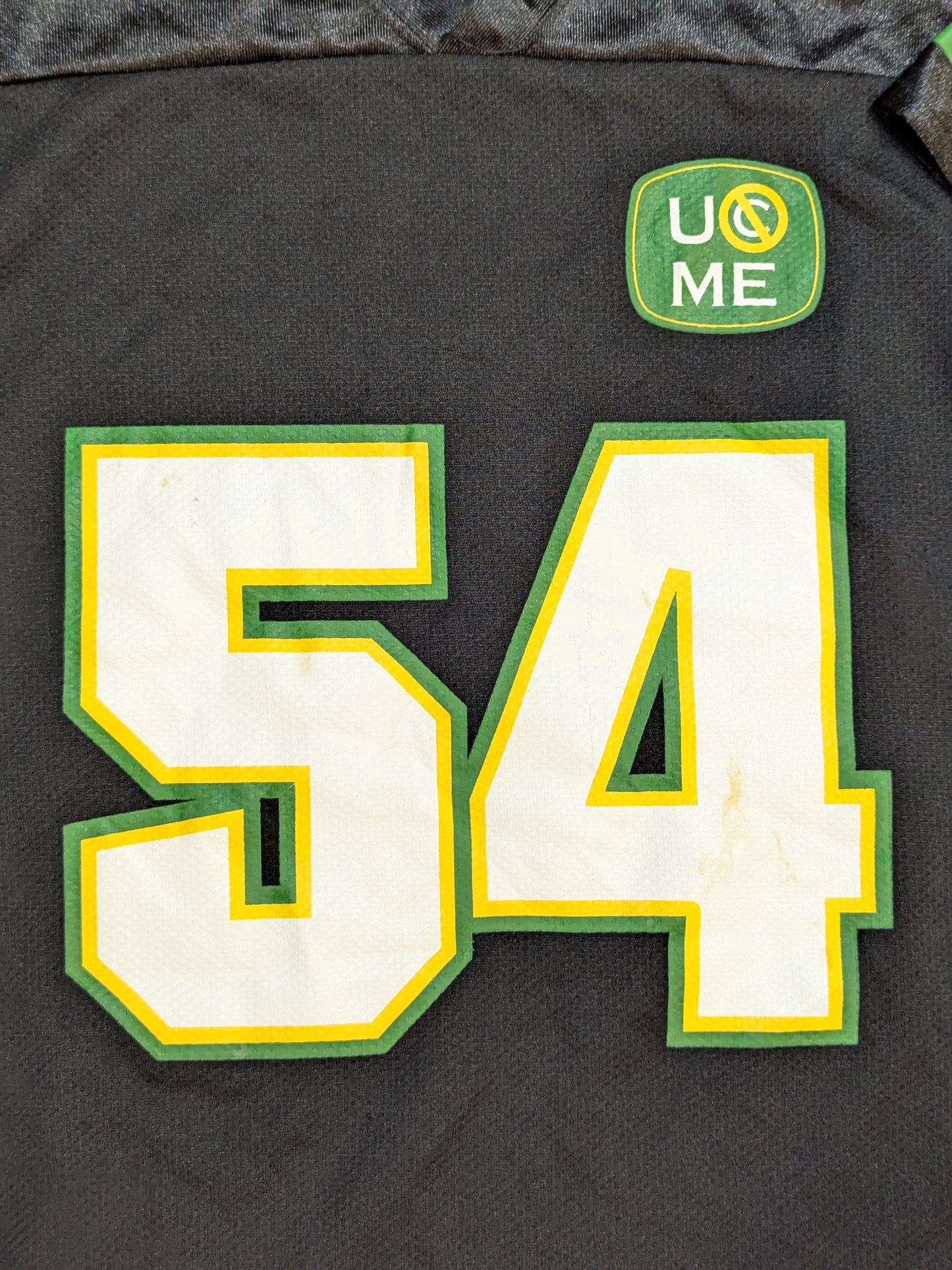 John Cena  Hockey Jersey (1) (WWE (2000s) / Black × Green)