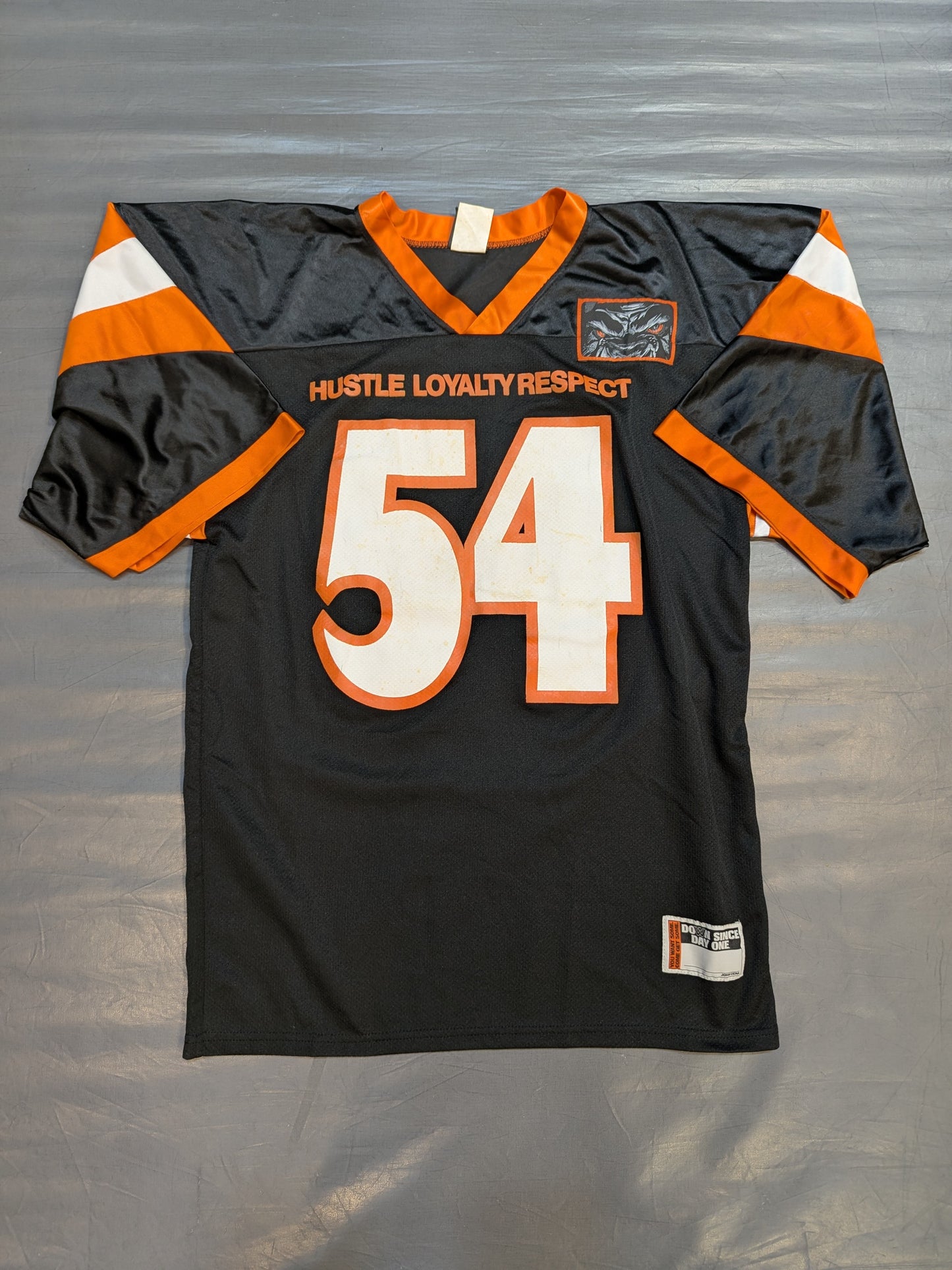 John Cena  Hockey Jersey (2) (WWE (2000s) / Black ×Orange)