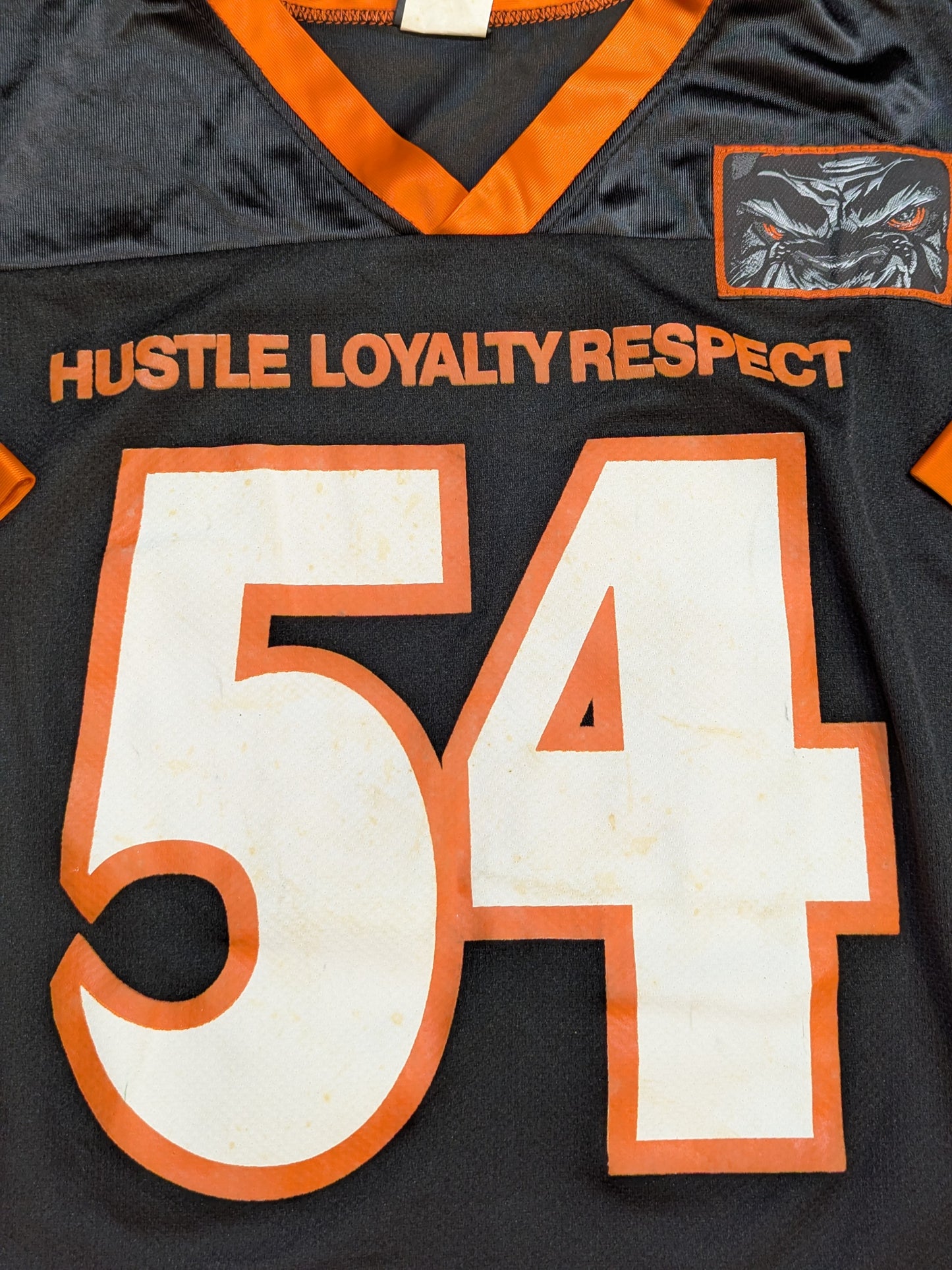 John Cena  Hockey Jersey (2) (WWE (2000s) / Black ×Orange)