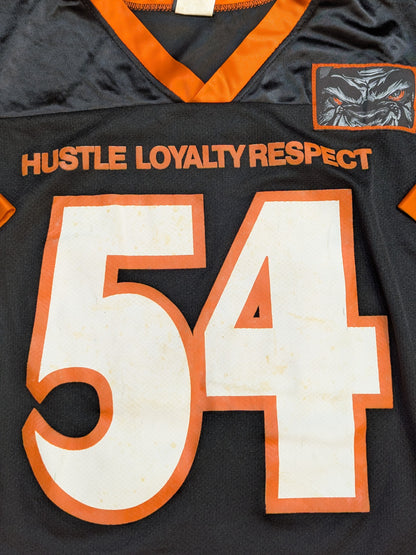 John Cena  Hockey Jersey (2) (WWE (2000s) / Black ×Orange)