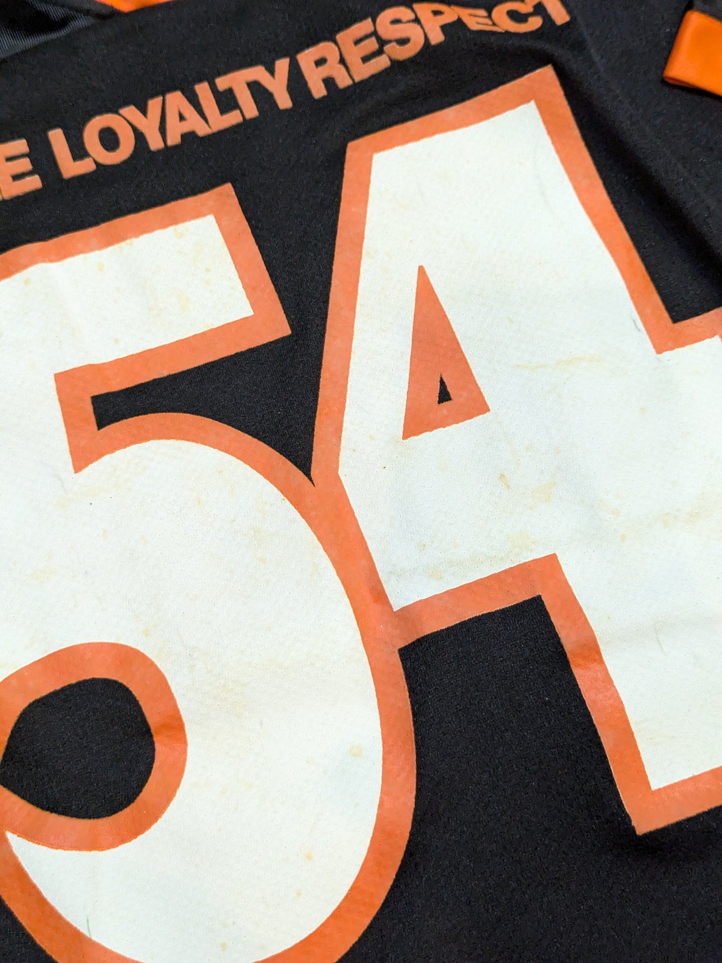 John Cena  Hockey Jersey (2) (WWE (2000s) / Black ×Orange)