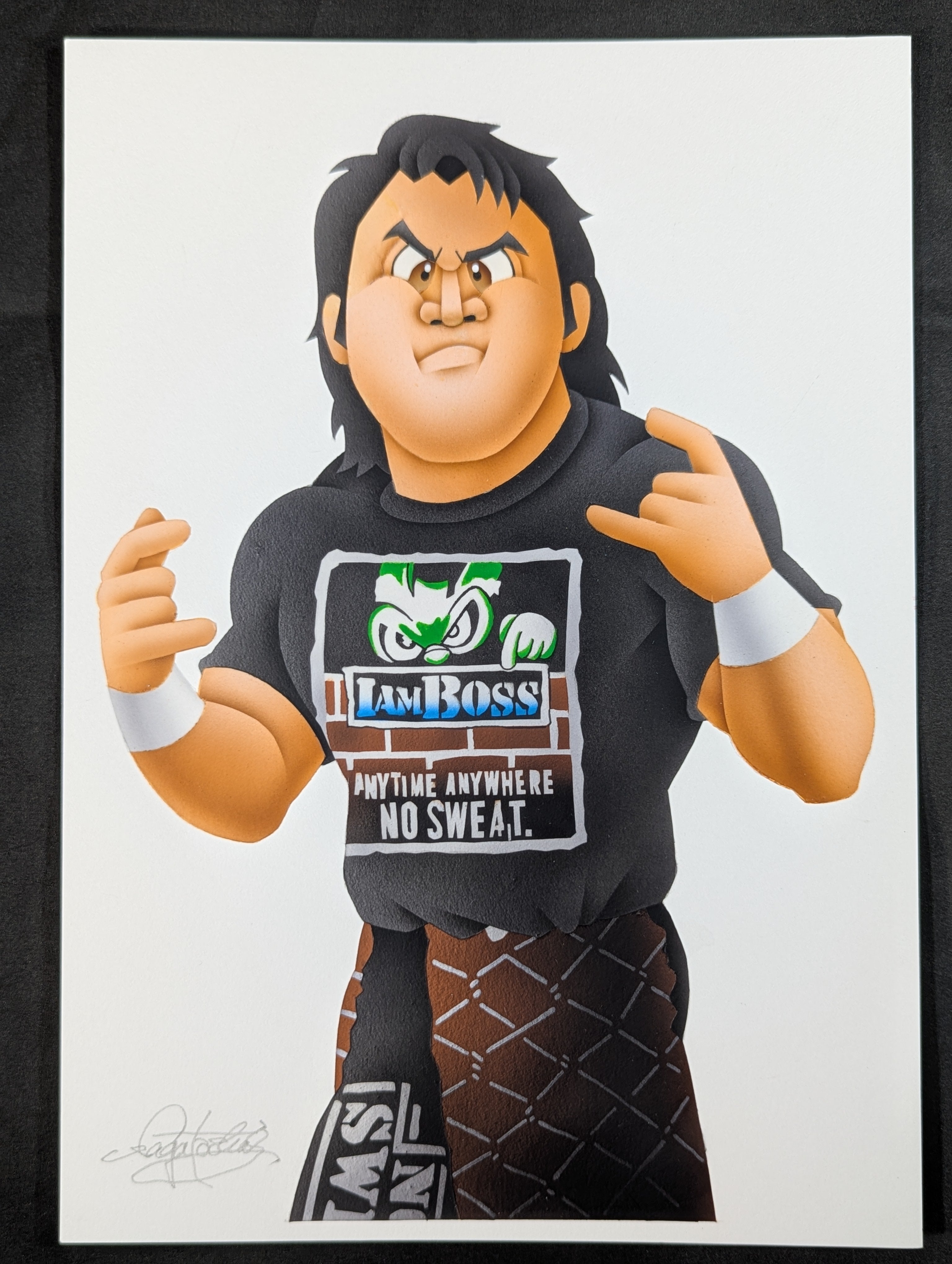 ☆坂井永年氏 原画作品☆「I AM BOSS」武藤敬司 – 闘道館