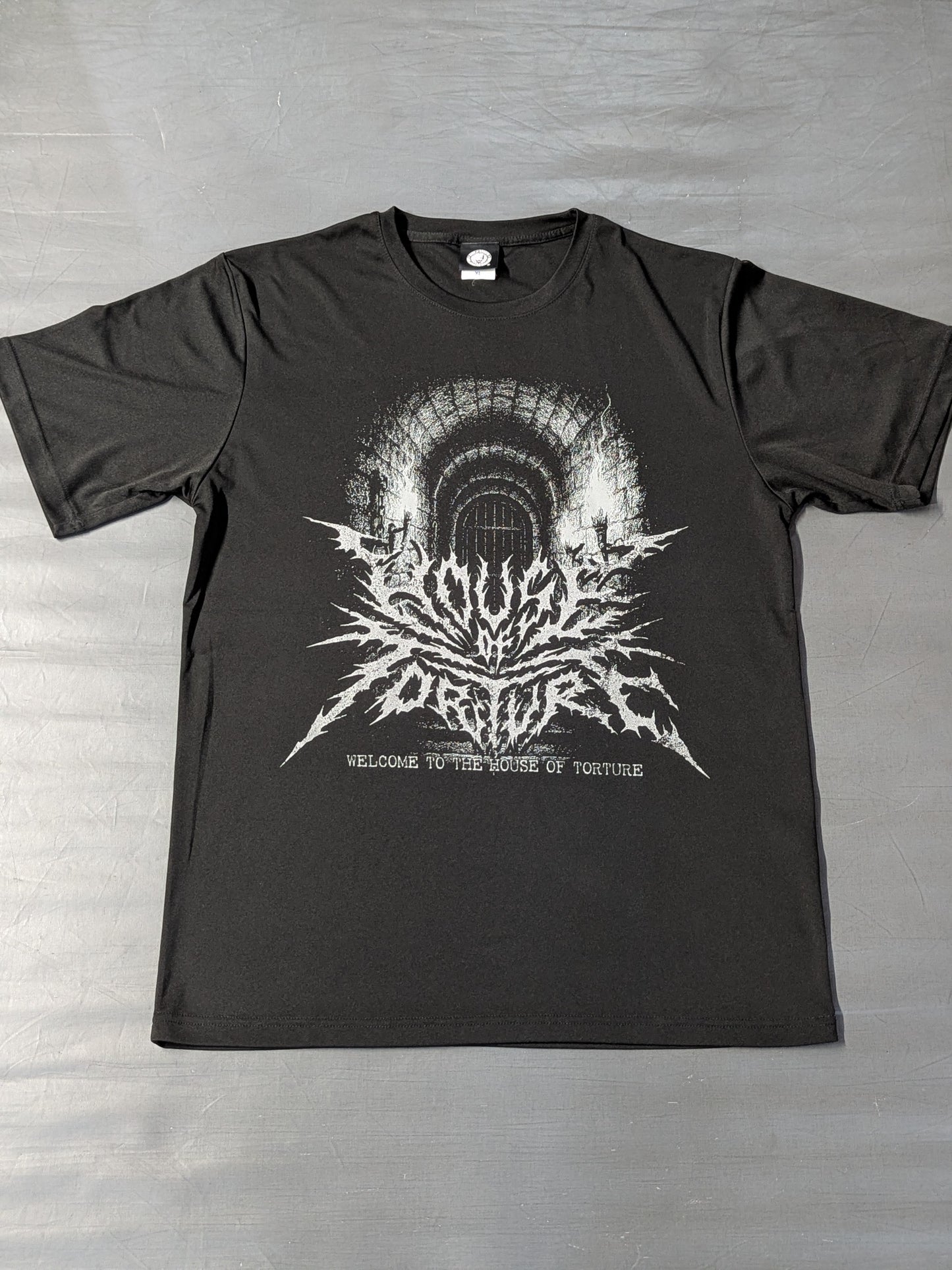 HOUSE OF TORTURE Dry T-Shirt (2025, Black× Silver)