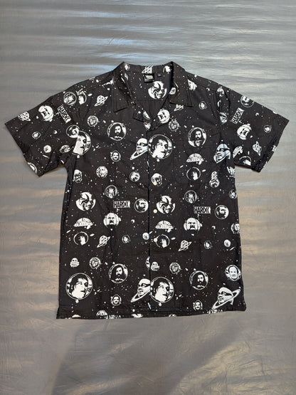 Hardcore Chocolate 'Legend Wrestler' All-over Pattern Aloha Shirt (Black)