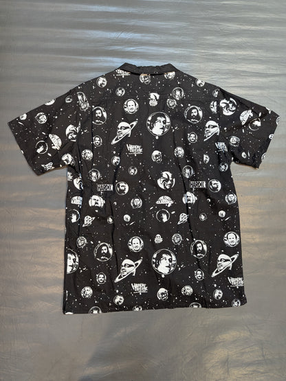 Hardcore Chocolate 'Legend Wrestler' All-over Pattern Aloha Shirt (Black)
