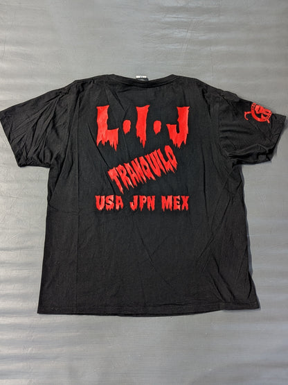 L・I・J Tシャツ⑬(ブラック×レッド）