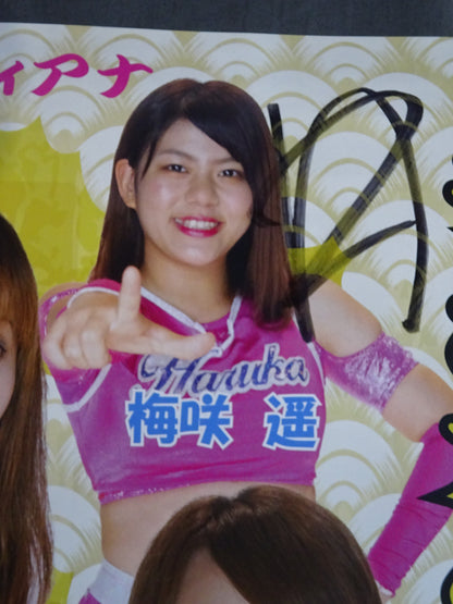 [5 fighters hand signed autograph ] Diana Reiwa 2nd Year New Year's Event Radiant Hall Event