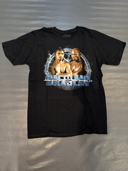 2012年6月9日 マニー・パッキャオvsティモシー・ブラッドリー ピクチャーTシャツ(ブラック)