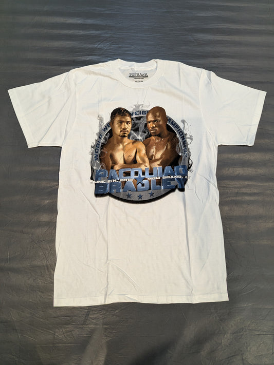 2012年6月9日 マニー・パッキャオvsティモシー・ブラッドリー ピクチャーTシャツ(ホワイト)